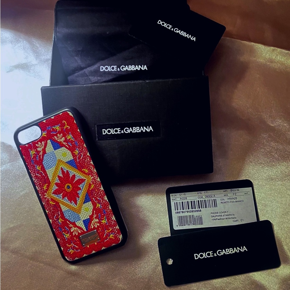 Dolce & Gabbana Vibrant Red and Blue Phone Case